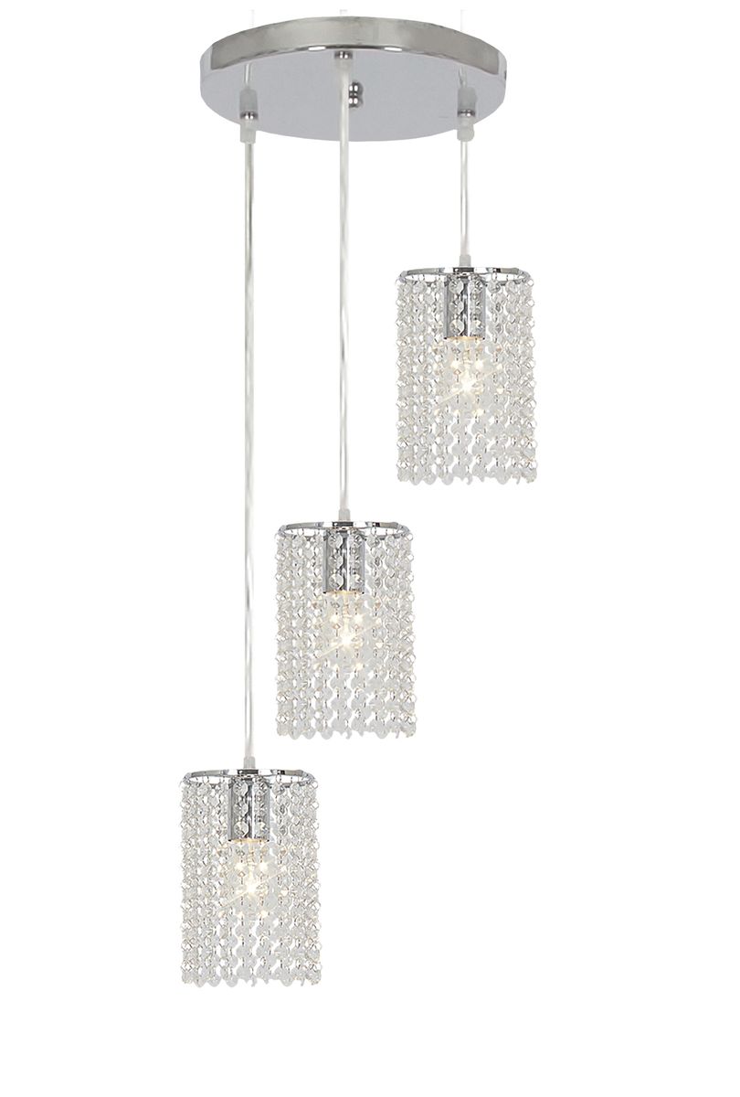 Bright Star Lighting Polished Chrome Pendants on a Bar Shop Today