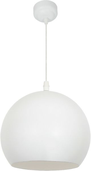 Bright Star Lighting Metal Dome Pendant in White
