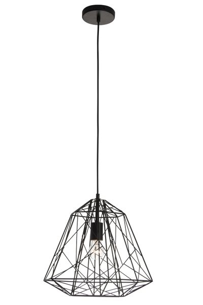 Bright Star Lighting Metal Pendant with Geometric Pattern - 390mm