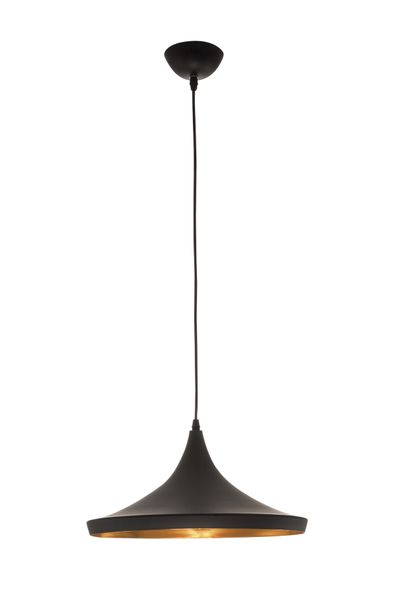 Bright Star Lighting Matt Black and Gold Inner Metal Cord Pendant