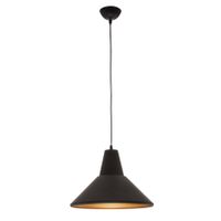 Bright Star Lighting Matt Black and Gold Inner Metal Cord Pendant | Buy ...