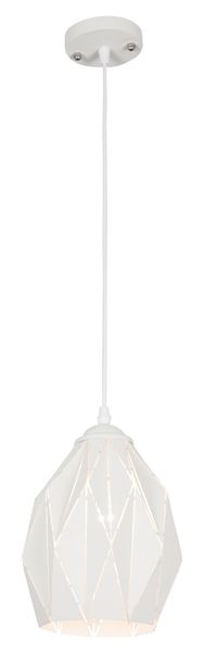 Bright Star Lighting Sand White Metal Cord Pendant
