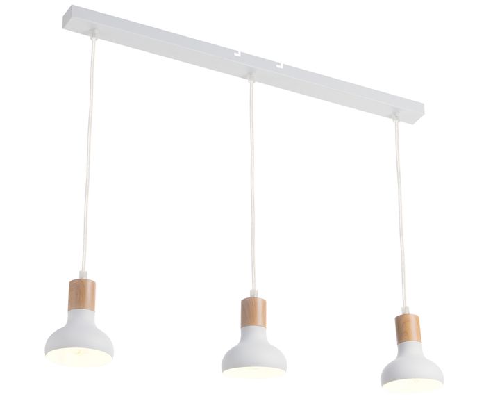 Bright Star Lighting Metal with Wood Finish, Adjustable Cords