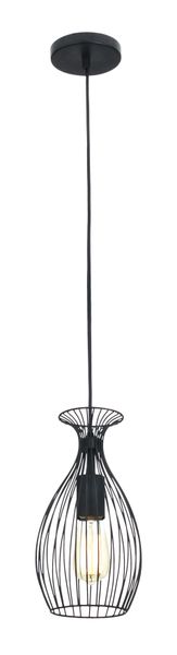 Bright Star Lighting Metal Pendant with Geometric Pattern - 290mm