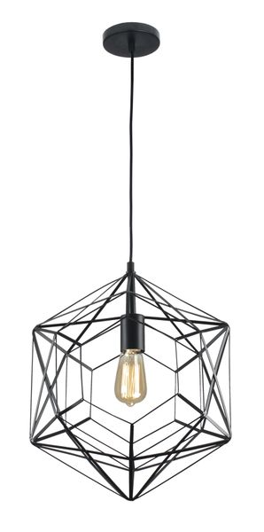 Bright Star Lighting Metal Pendant with Geometric Pattern - 430mm - 400mm