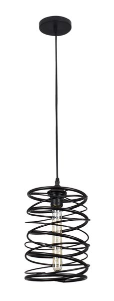 Bright Star Lighting Metal Pendant with Geometric Pattern - 290mm