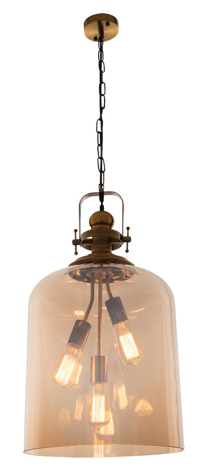 star brass pendant light