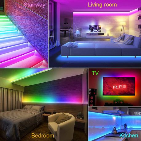 5m Colour Changing Rgb Led Strip Light, Led Bedroom Lights Takealot