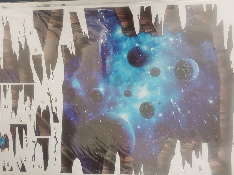 3D Wall/Floor Sticker - Outer Space Planets