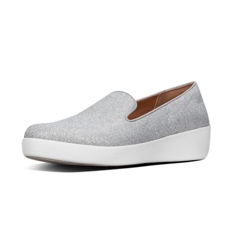 FitFlop Audrey Loafers Glitz Silver 