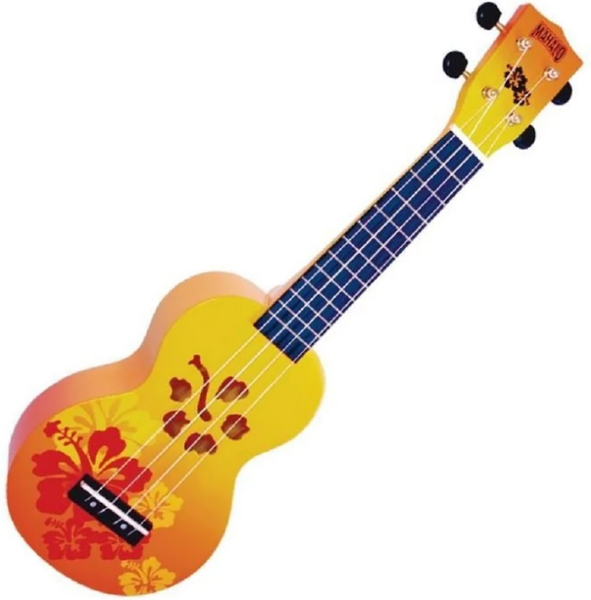 Mahalo Soprano Ukulele Hibuscis Orange Burst