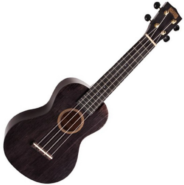 Mahalo Hano Elite Concert Cutaway w/Electronics, Transparent Black