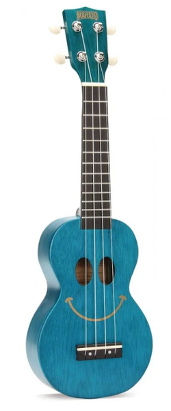 Mahalo Soprano Ukulele Smile Transparent Blue