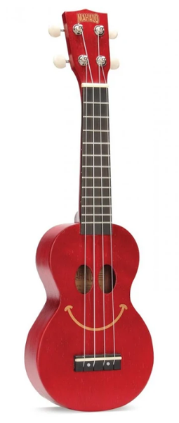 Mahalo Soprano Ukuleleq Smile Transparent Red