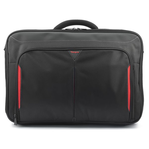 Targus Classic 17-18" Clamshell Laptop Bag - Black/Red