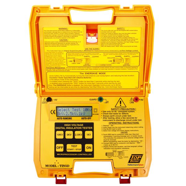 HellermannTyton Toptronic TIN5D 10kV Insulation Tester