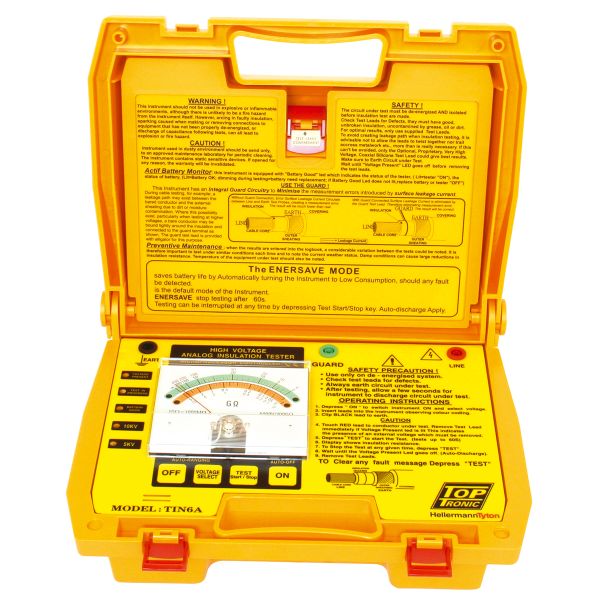 HellermannTyton TIN6A 5kV-10kV Insulation Tester