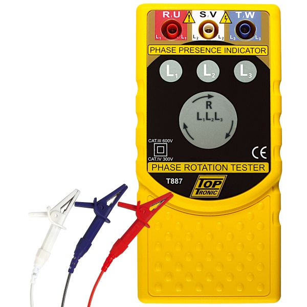 HellermannTyton Toptronic T887 3-Phase Rotation LCD Indicator