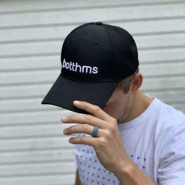 Botthms Teal Silicone Wedding Ring