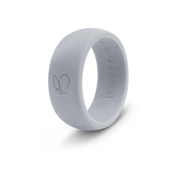 Botthms Grey Silicone Wedding Ring