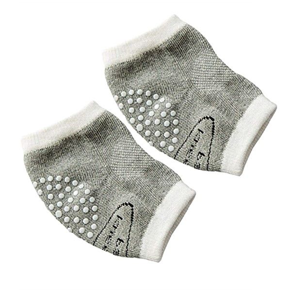 Anti-Slip Curve Baby Knee Pads - Dark Grey