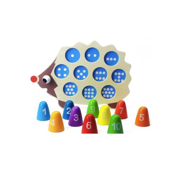 Wooden Hedgehog Number Matching