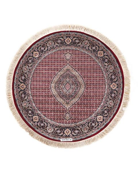 Apadana M-Tabriz Soft Red with Blue Border Round (200x200)