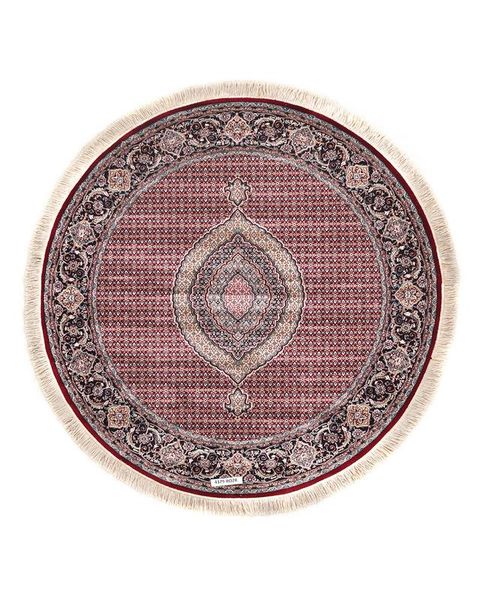 Apadana M-Tabriz Soft Red with Blue Border Round (200x200)