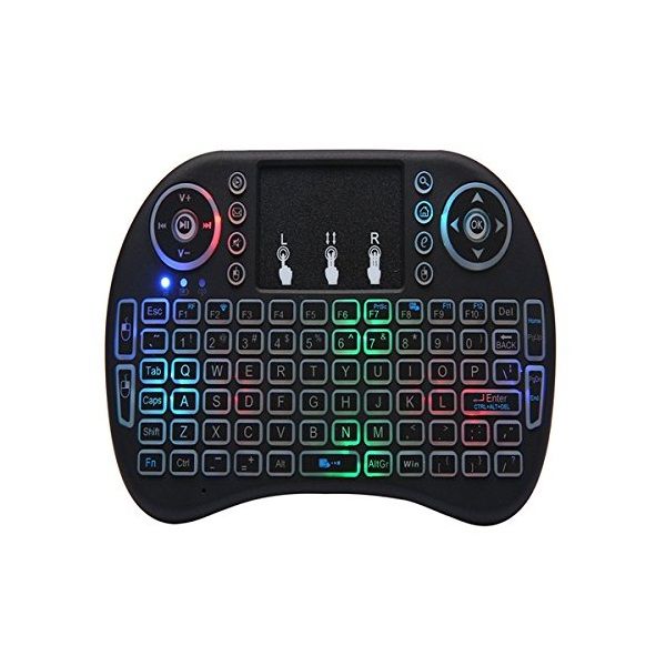 Wifi Mini Multimedia Keyboard &amp; Touchpad with RGB Backlit