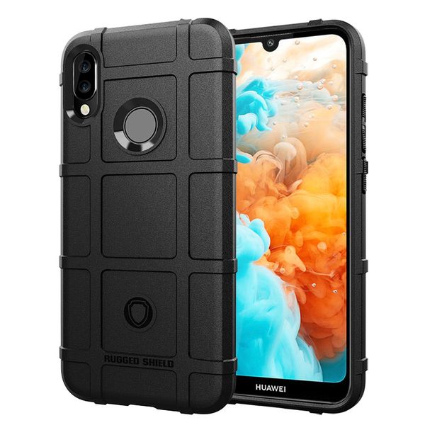 Rugged Shield Armor Matte Case compatible with Huawei Y6 2019