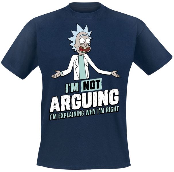 Rock Ts Rick and Morty not Arguing T-Shirt