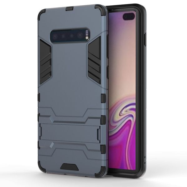 2-in-1 Shockproof Stand Case for Samsung S10 Plus Silver