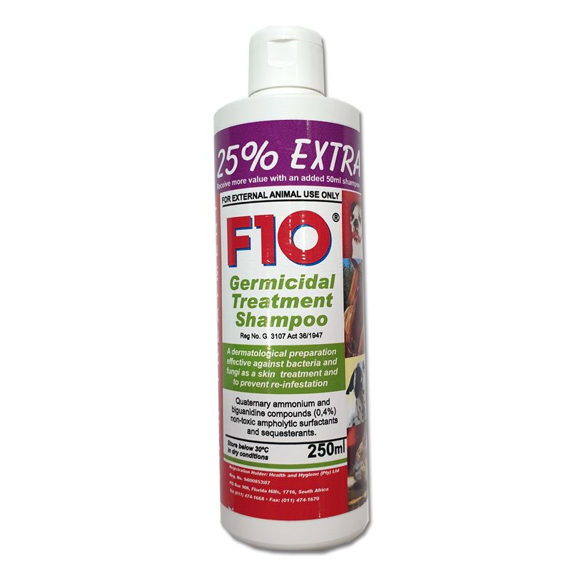 F10 Germicidal Treatment Shampoo 250ml Shop Today. Get it Tomorrow
