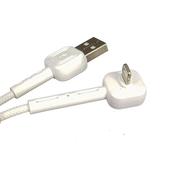 Lightning To USB Data Cable w Stand - White