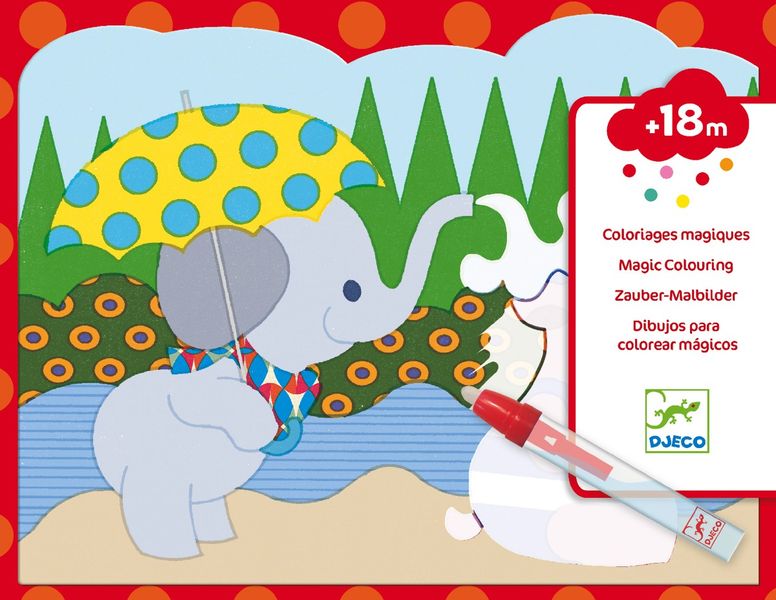 Djeco Magic Water Colouring - Hidden Outside
