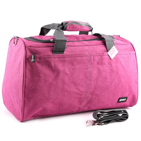 Pink travel duffle discount bag