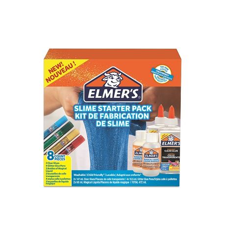 Elmer's Glue Frosty Slime Kit, Clear School Glue, Glitter Glue Pens &  Magical Liquid Activator Solution, 12 Count - Glue Frosty Slime Kit, Clear  School Glue, Glitter Glue Pens & Magical Liquid