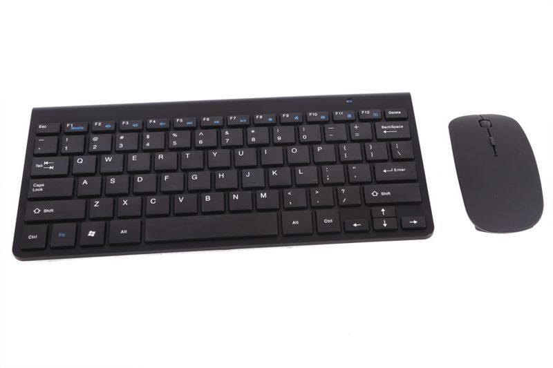 Slim Mini Wireless Keyboard &amp; Mouse Combo - Black