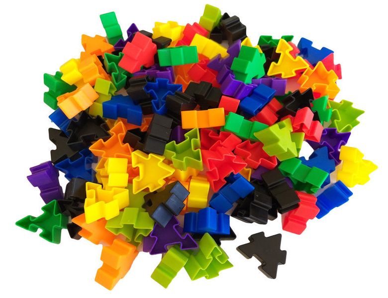 Educational Building Blocks Type 2- Sliding Triangles (110 Pieces)