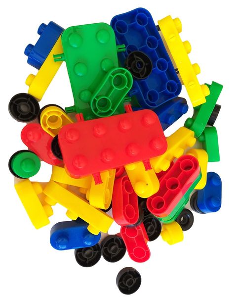 Educational Building Blocks Type 6- Blocks and Wheels (50 Pieces)