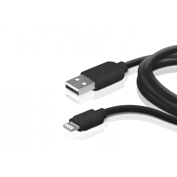 SBS USB to Lightning Data Cable 1m - Black