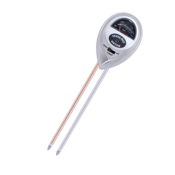 3-in-1 Soil Meter - Silver