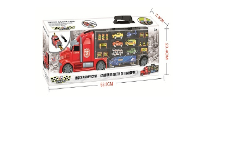 Truck Carry Case - Red (7 Cars)