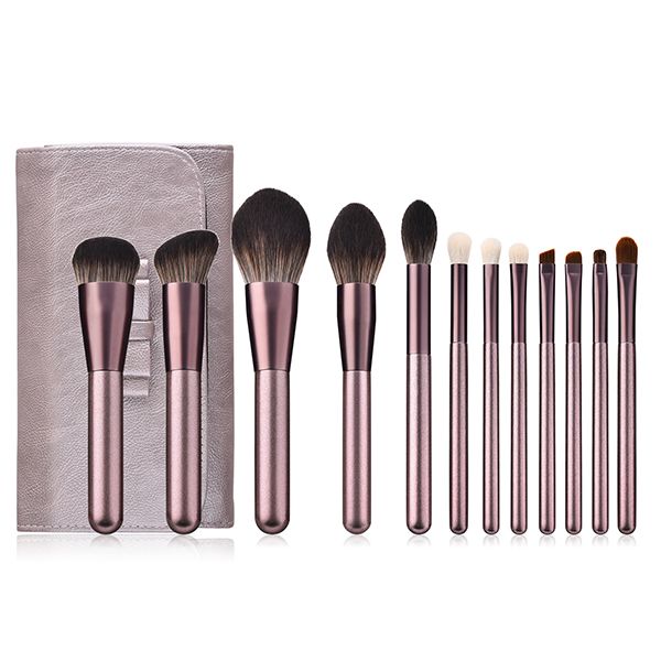 12 Piece Makeup Brush Set with Pouch