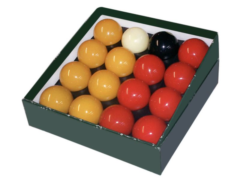 2" Pool Ball Set - Red and Yellow