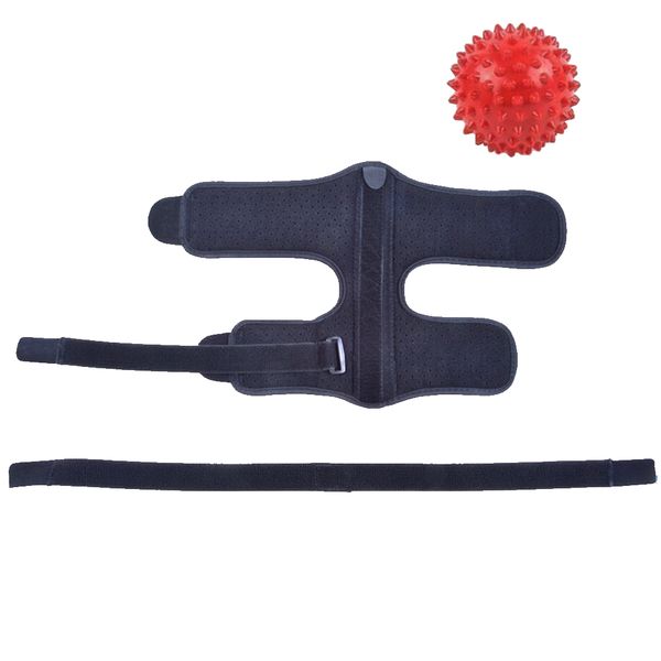 Portable Plantar Fasciitis Night Splint Support and Spiky Massage Ball