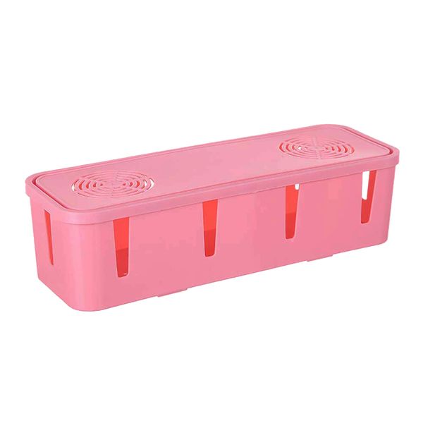 Cable Tidy Box - Rose Red