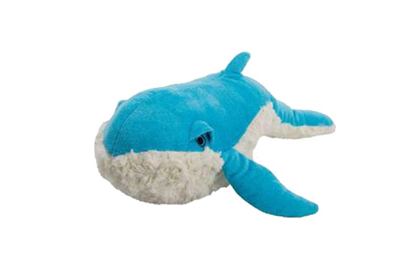 Plush Whale Blue - Microwave Heating