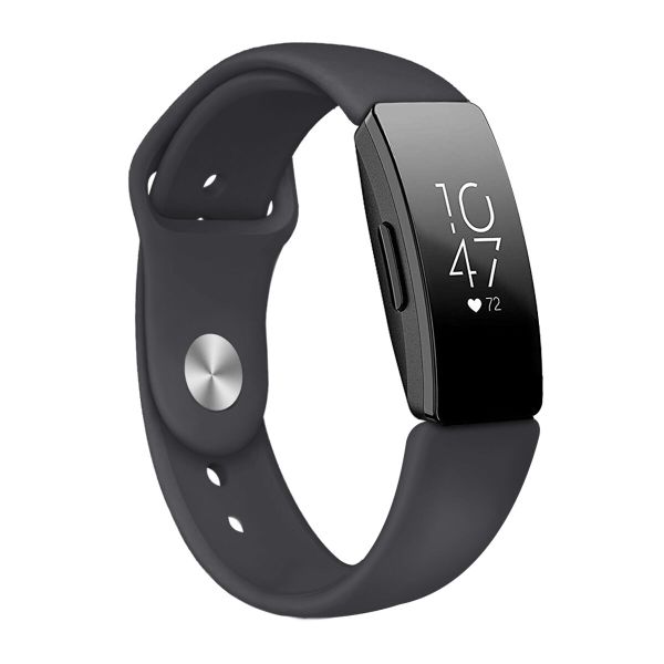 Tuff-Luv Silicone Strap for Fitbit Inspire / Inspire HR - Large - Black