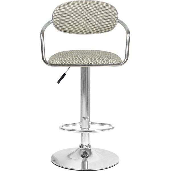 Rattan Bar Stool with Handles - Beige